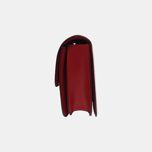 CLASSIC BOX Piel de ternera mediana Roja