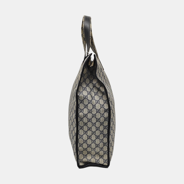 Monogram Coated Canvas Tote Bag Black