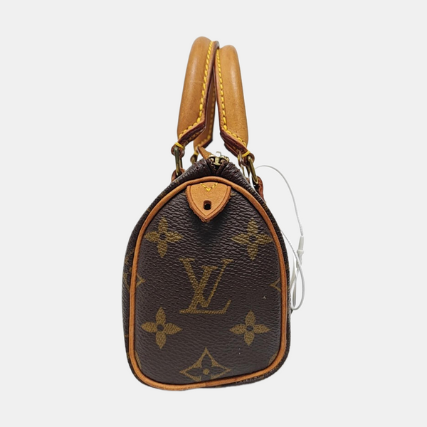 SPEEDY Nano Monogram Coated Canvas Brown