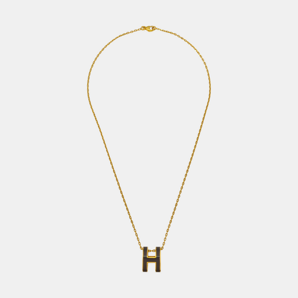 Pop H Metal Gold Necklace