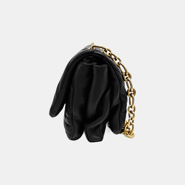 Ginny Quilted Lambskin Black