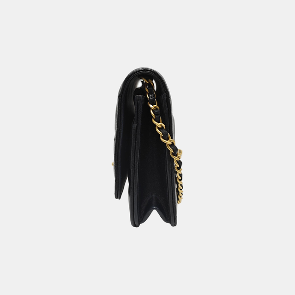 WOC Quilted Lambskin Black