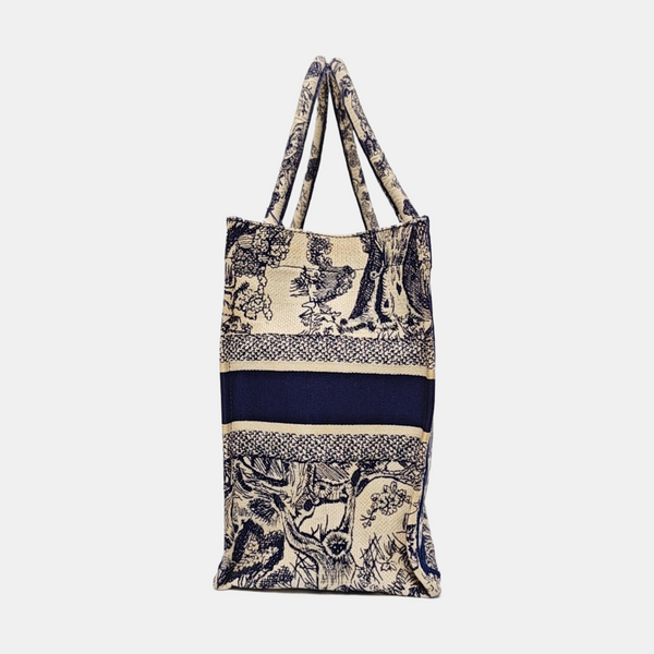 Book Tote Medium Canvas Blue
