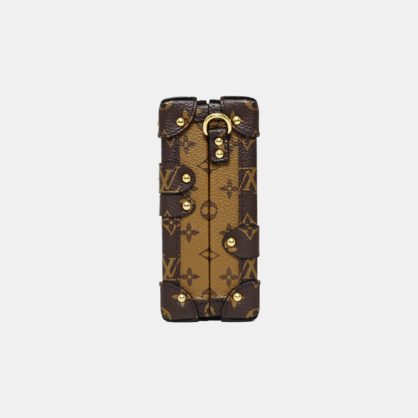 PETITE MALLE Monogram Coated Canvas Brown