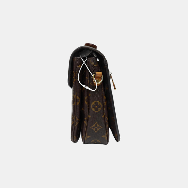 MÉTIS MM Monogram Coated Canvas Brown