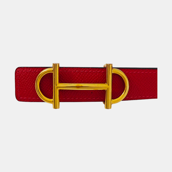 Leather Belt Red
