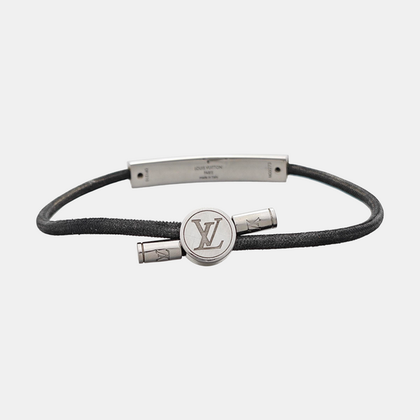 SPACE LV Fabric Gray Bangle