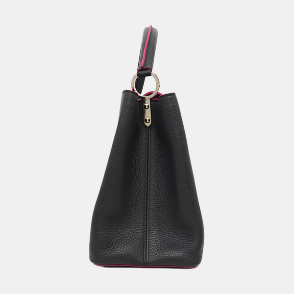 CAPUCINES GM Calfskin Black