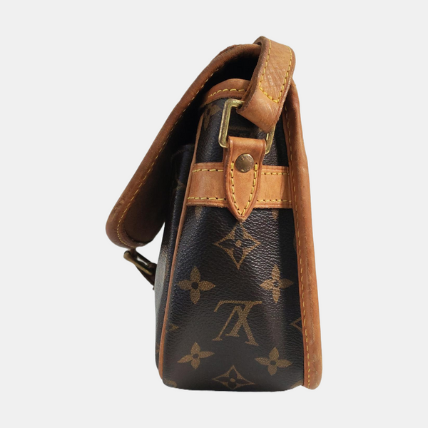 SOLOGNE PM Monogram Coated Canvas Brown