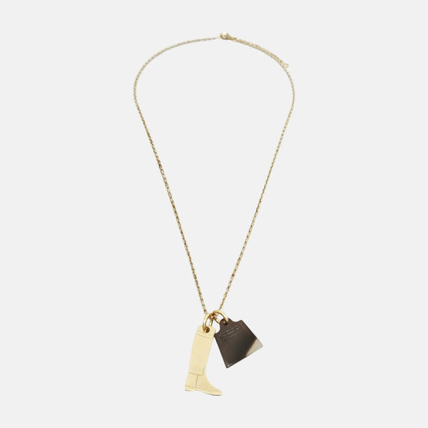 Amulette Metal Gold Necklace