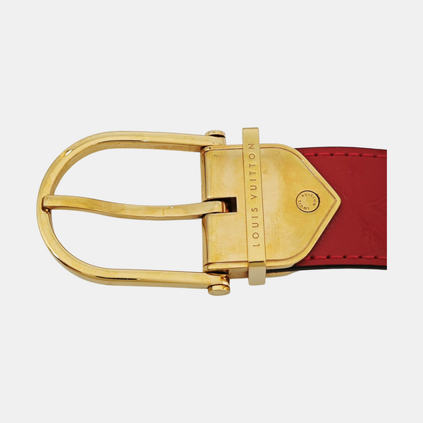 Leather Belt Red