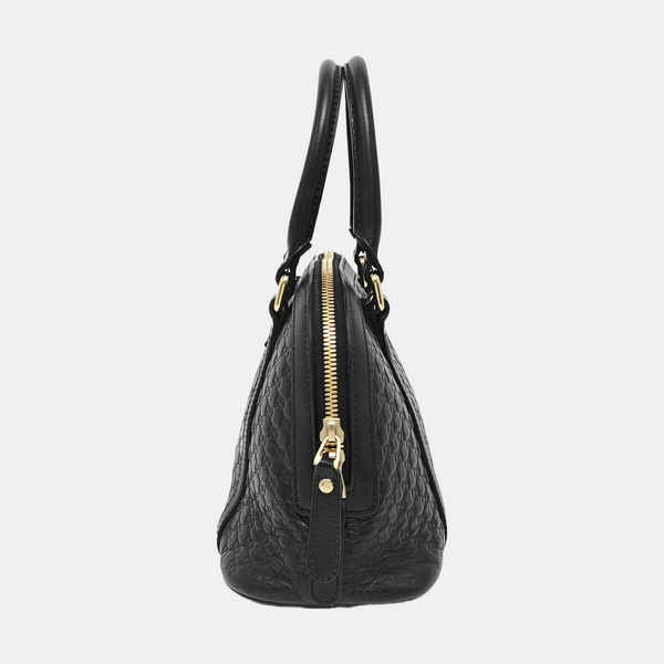 Microguccissima Monogram Calfskin Black