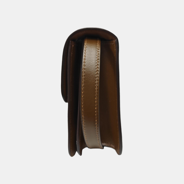 CLASSIC BOX Small Calfskin Brown
