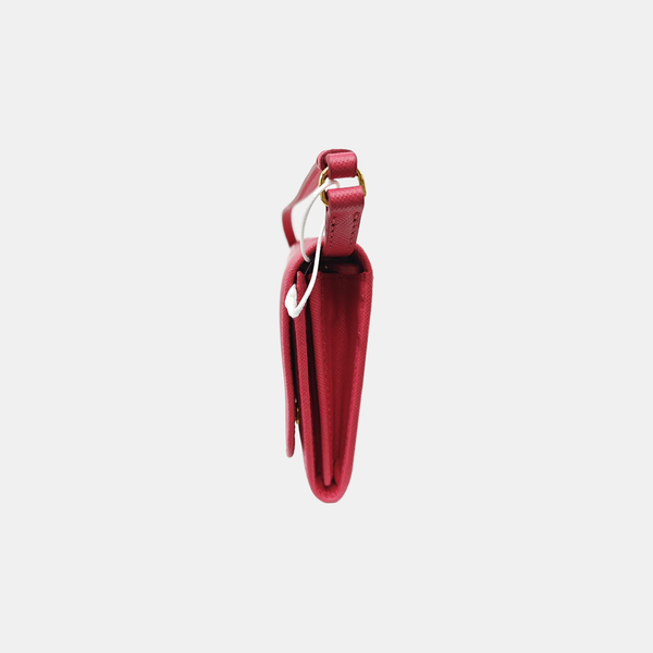 Saffiano Calfskin Shoulder Bag Pink