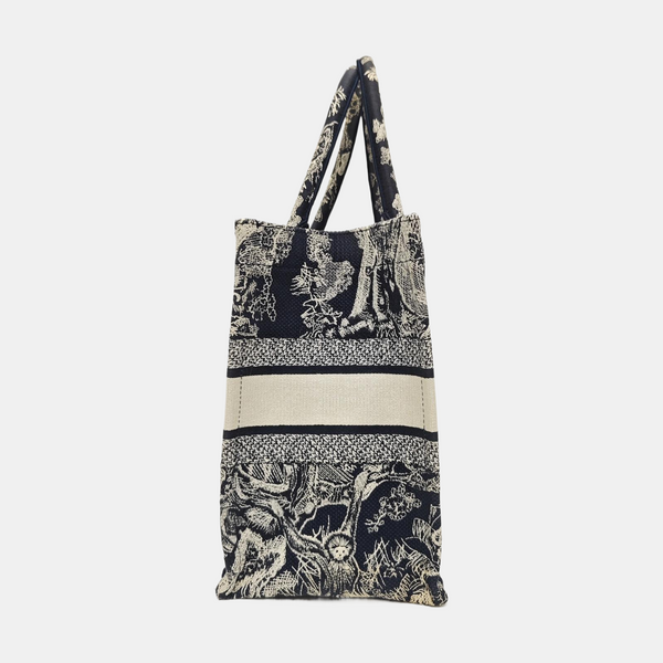 Book Tote Medium Fabric Blue