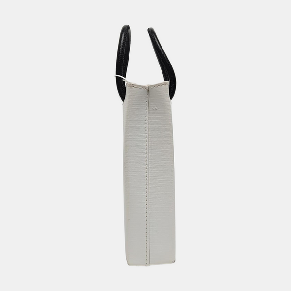 Shopping Bag Calfskin White
