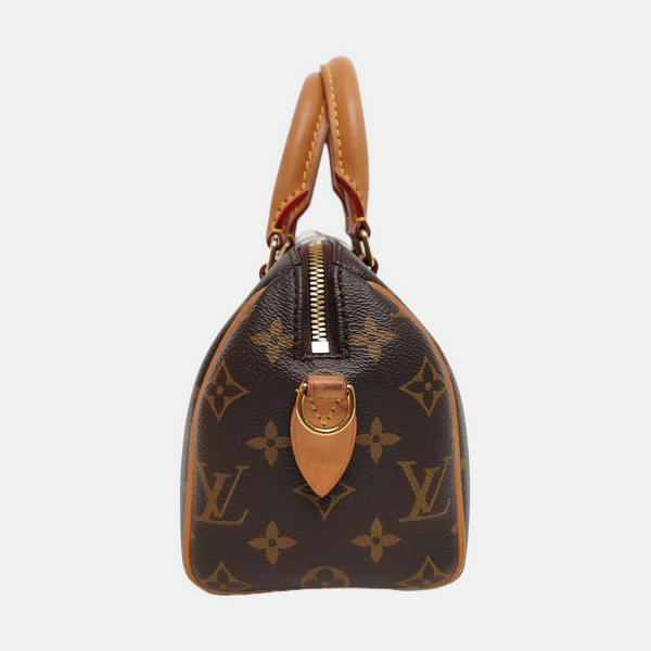 SPEEDY 20 Monogram Coated Canvas Brown