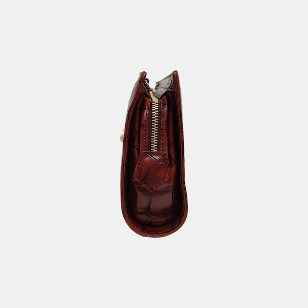 Calfskin Shoulder Bag Brown