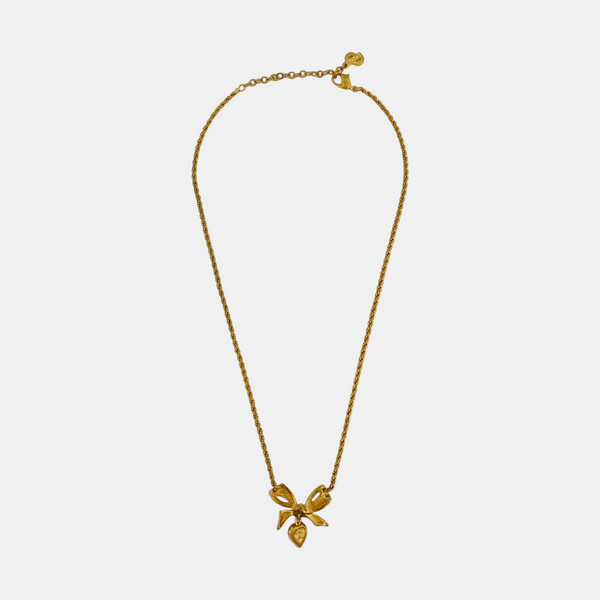 Bow Metal Gold Necklace