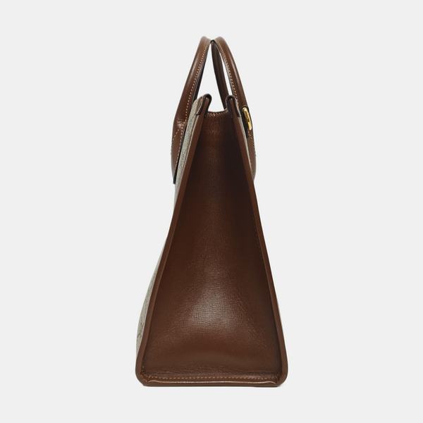 Retro Small Monogram Coated Canvas Brown
