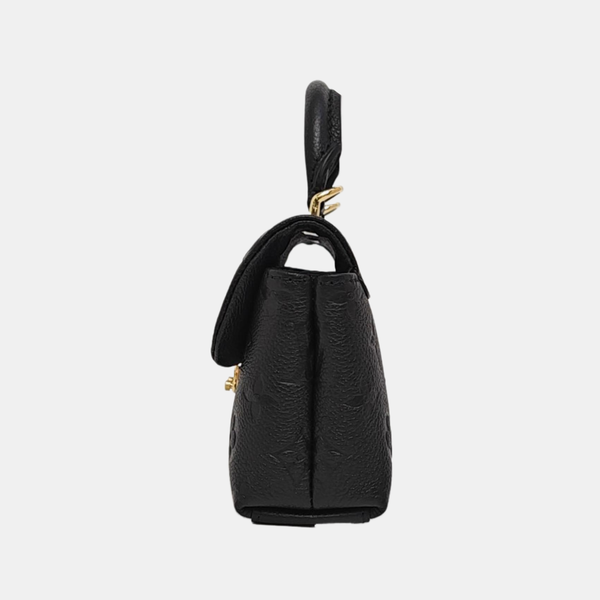 MADELEINE Nano Monogram Calfskin Black