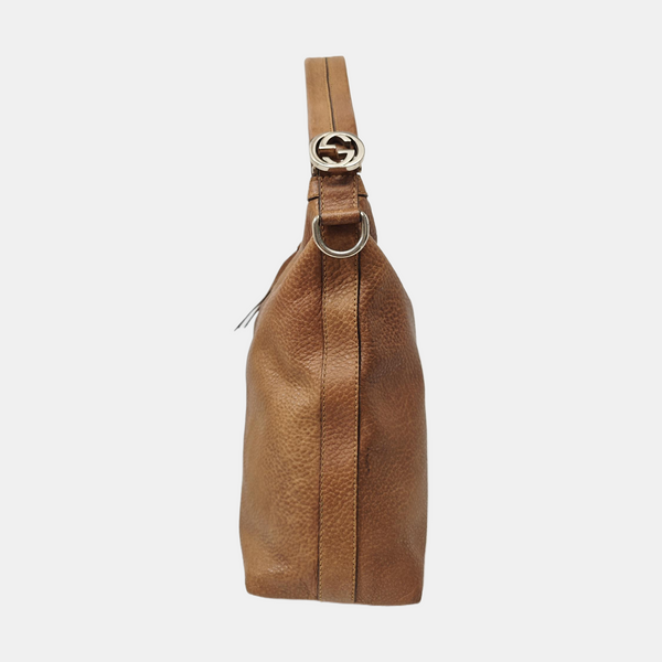 Calfskin Shoulder Bag Brown