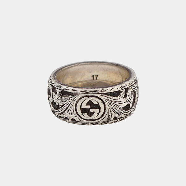 Gucci Garden 925 Sterling Silver Ring EU 56
