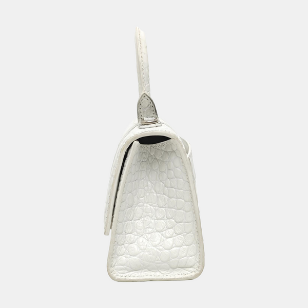 Hourglass Small Calfskin White