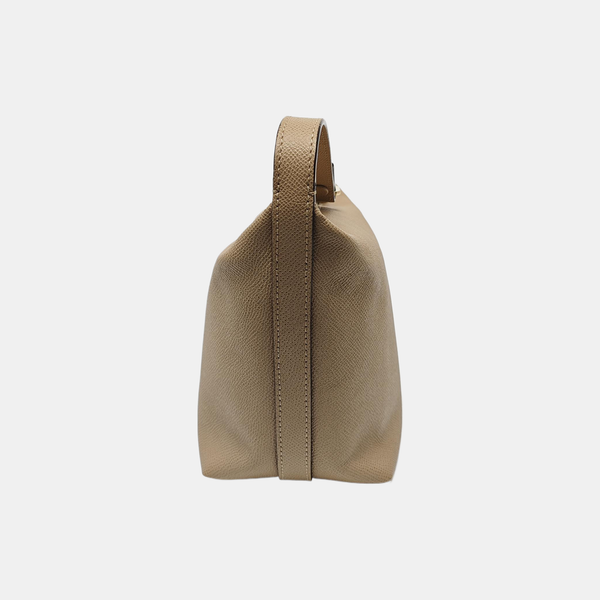 Leather Shoulder Bag Beige