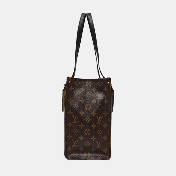 ONTHEGO MM Monogram Coated Canvas Brown