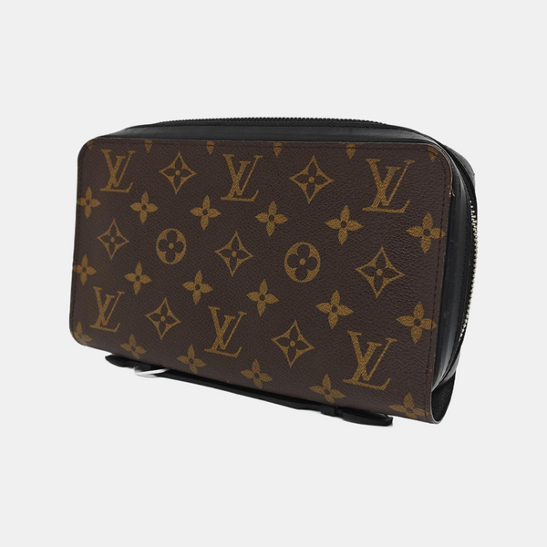 Monogram Coated Canvas Wallet Brown