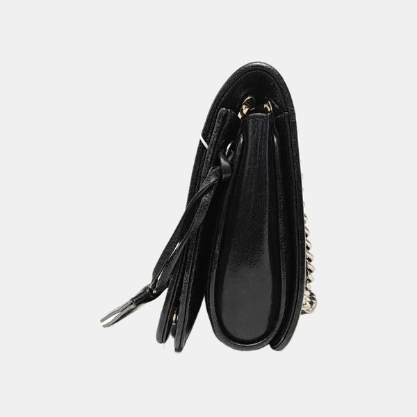 Calfskin Shoulder Bag Black