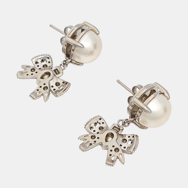 Metal Silver Earrings