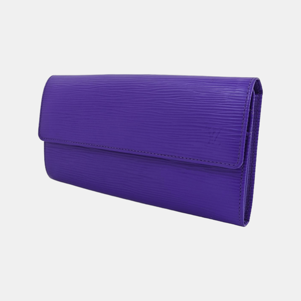 PORTE MONNAIE Epi Purple Wallet
