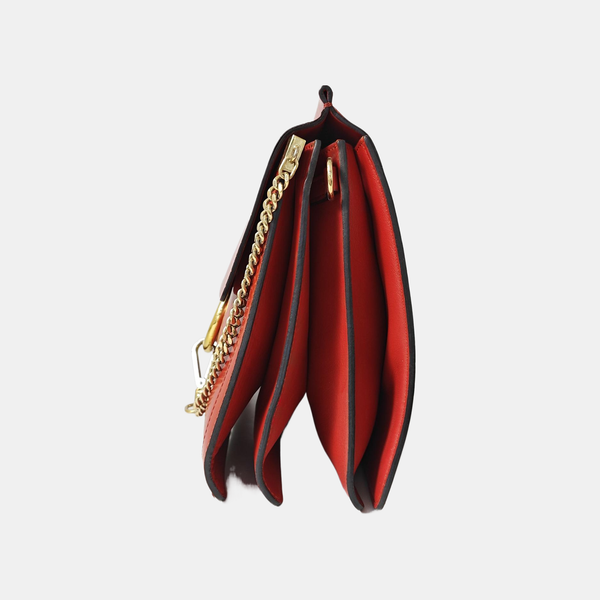 Faye Medium Patent Leather Red