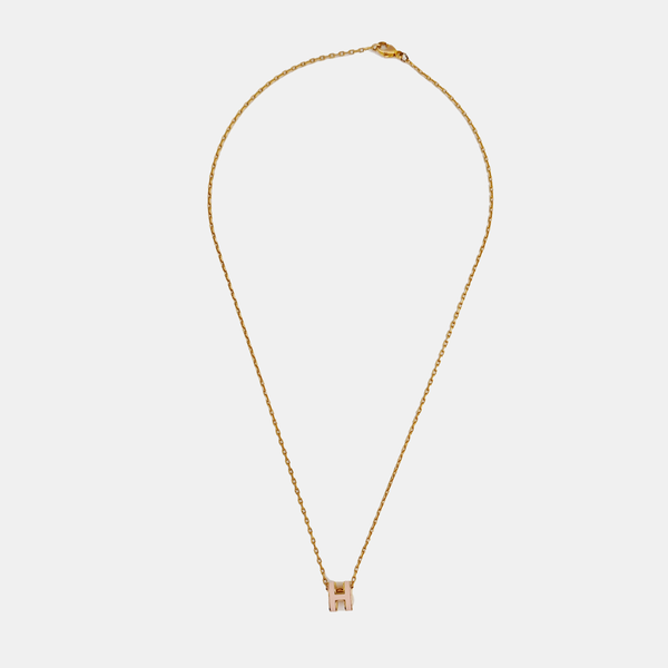 Pop H Metal Rose Gold Necklace