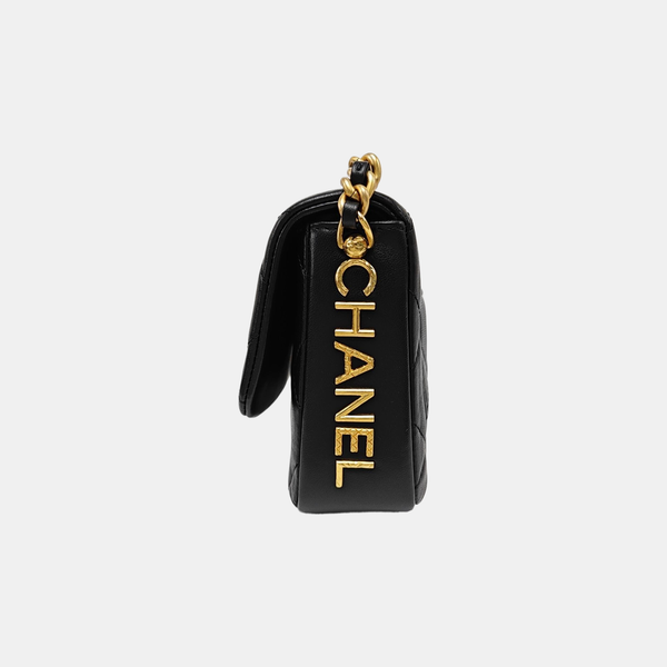 Mini Quilted Lambskin Black