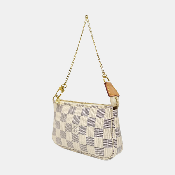 ACCESSOIRES Mini Damier Azur Coated Canvas White