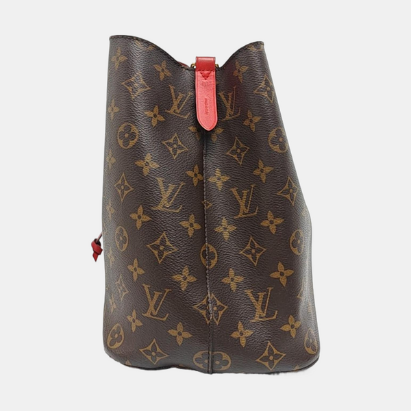 NÉONOÉ MM Monogram Coated Canvas Brown