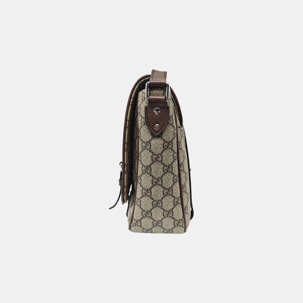 Monogram Coated Canvas Shoulder Bag Brown