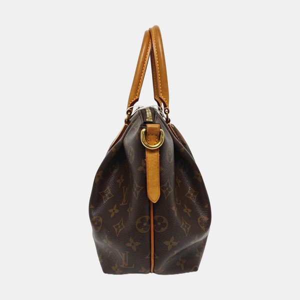 TURENNE Monogram Coated Canvas Brown