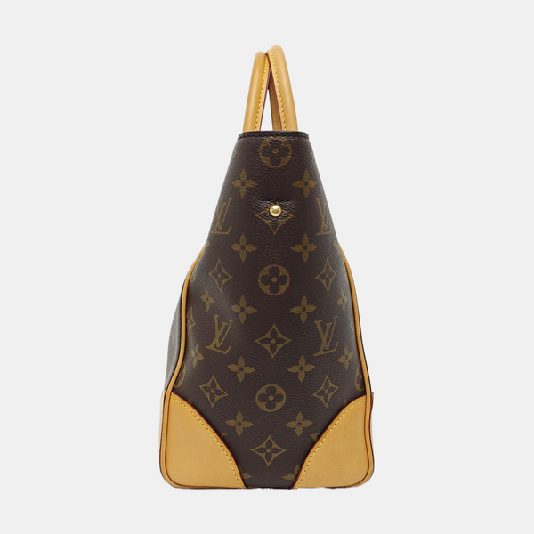 PHENIX Monogram Coated Canvas Brown