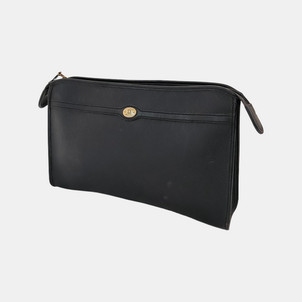 Vintage Honeycomb Coated Canvas Black