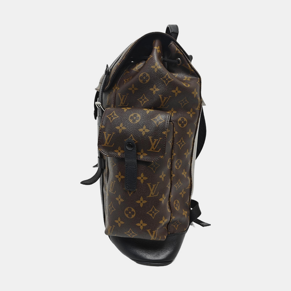 CHRISTOPHER MM Monogram Coated Canvas Brown