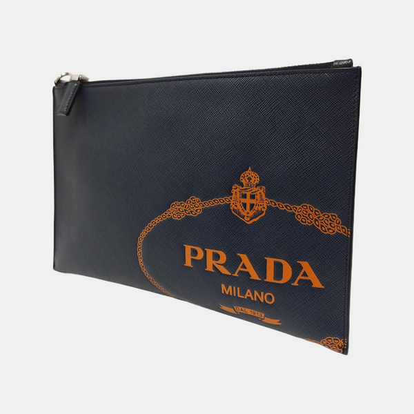 Calfskin Clutch Blue