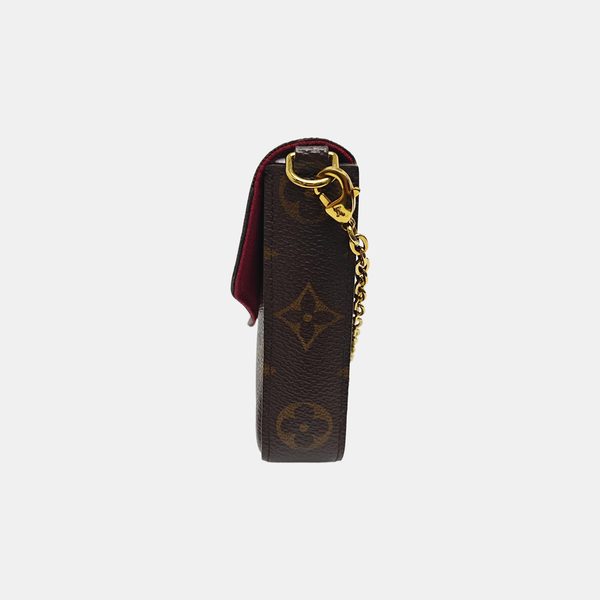 FÉLICIE Monogram Coated Canvas Brown