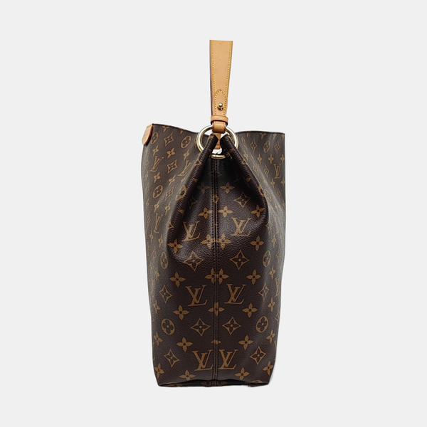 GRACEFUL MM Monogram Coated Canvas Brown