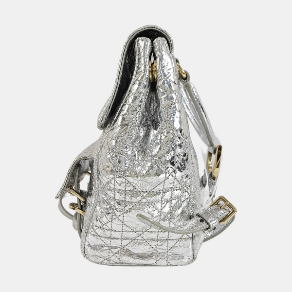Stardust Small Cannage Calfskin Silver