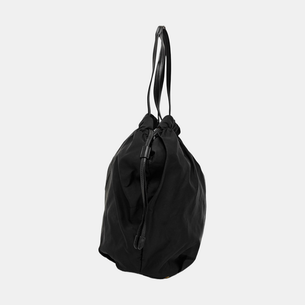Nylon Top Handle Bag Black