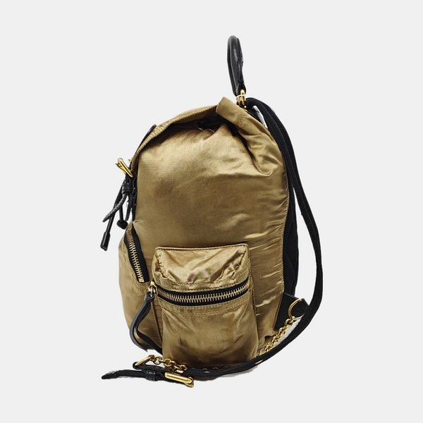The Rucksack Medium Nylon Gold